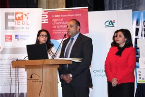 M. Mohamed Galal, International Business Driving License (IBDL) présente l'IBDL aux participants au colloque