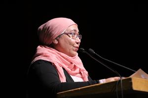 Mot de M<sup>me</sup> Omneya Shaker, Responsable du CNF d’Alexandrie de l’AUF, Directrice du Département Formations à Distance & TICE, Université Senghor d’Alexandrie