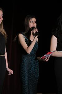 Rowane Ismael (Faculté des Lettres, Université d’Alexandrie), une des présentatrices de la soirée 