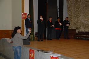 Les participants à l'atelier au Collège de la Mère de Dieu à Alexandrie