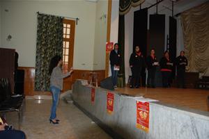 Les participants à l'atelier au Collège de la Mère de Dieu à Alexandrie