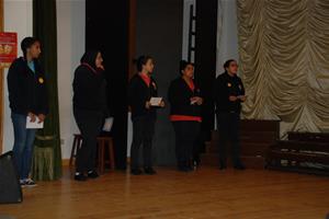 Les participants à l'atelier au Collège de la Mère de Dieu à Alexandrie