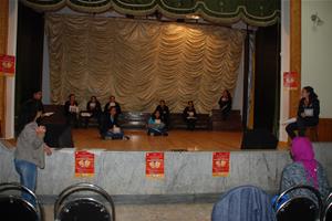 Les participants à l'atelier au Collège de la Mère de Dieu à Alexandrie