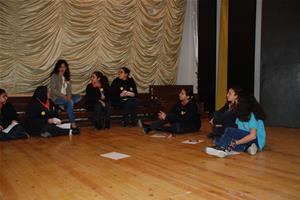 Les participants à l'atelier au Collège de la Mère de Dieu à Alexandrie