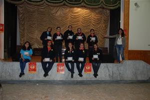 Les participants à l'atelier au Collège de la Mère de Dieu à Alexandrie