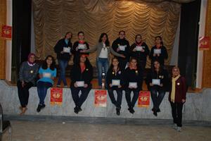 Les participants à l'atelier au Collège de la Mère de Dieu à Alexandrie