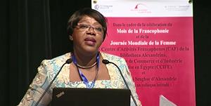 L'intervention de Mme Euphrasie Kouassi Yao, Titulaire de la Chaire UNESCO « Eau, Femmes et Pouvoir de Décisions », ex-Ministre ivoirienne de la Promotion de la Femme, de la Famille et de la Protection de l’Enfant