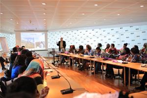 Visite des journalistes et des représentantes des médias africaines