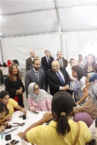 La visite de Dr Moustafa El-Fekky, Directeur de la Bibliotheca Alexandrina