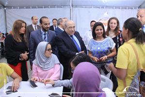 La visite de Dr Moustafa El-Fekky, Directeur de la Bibliotheca Alexandrina