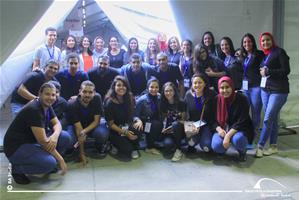 Les volontaires et l'équipe du CAF