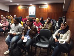 Les étudiants de la Filière : Français Spécialisé à la faculté des Lettres, Université de Mansoura