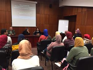 Présentation par Dr Marwa El Sahn, Directrice du Centre d'Activités Francophones