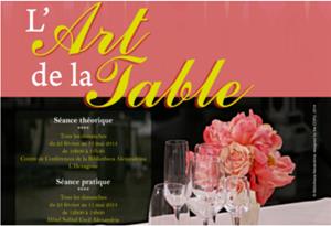 Atelier: « L'art de la table ».