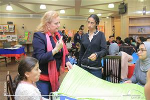 Les participants de l'atelier avec Mme Nelly Dubocage