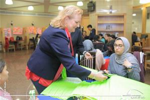 Les participants de l'atelier avec Mme Nelly Dubocage