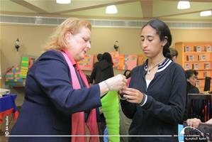 Les participants de l'atelier avec Mme Nelly Dubocage