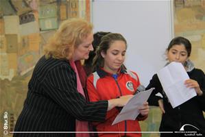 Les participants de l'atelier avec Mme Nelly Dubocage