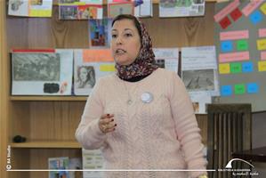 M<sup>me</sup> Nesrine Aly, Bibliothécaire à l’École Girard d’Alexandrie 