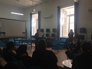 Les participants de l'atelier au College de la Mère de Dieu