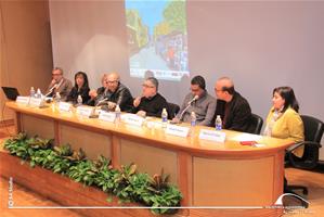 Les intervenants de la table ronde « Traduction » à la Bibliotheca Alexandrina 