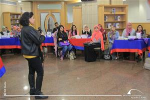 Mot d'acceuil aux étudiants par Dr Marwa El Sahn, Directrice du CAF