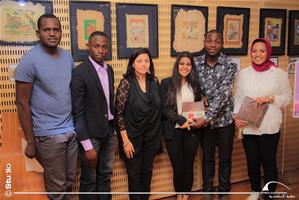 La distribution des certificats pour l'équipe gagnante 