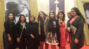 Avec Dr Magda Wassef, la présidente du festival lors de la cérémonie de clôture