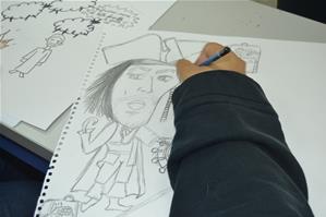  Atelier « Dis-moi dix mots sur la toile en caricature » 
