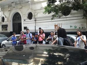  Les participants du 1er groupe au Théâtre Sayed Darwish