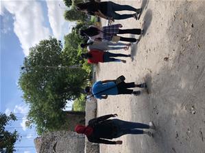 Les participants du 1<sup>er </sup>groupe aux jardins de Shallalat