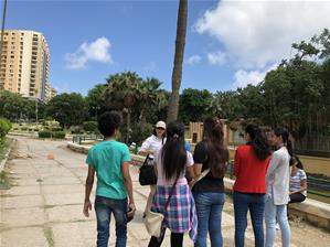 Les participants du 1er groupe aux jardins de Shallalat