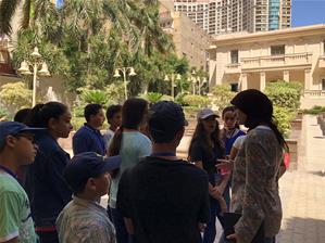  Les participants du 1<sup>er </sup>groupe au musée Mahmoud Said