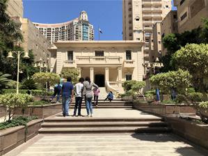  Les participants du 1<sup>er </sup>groupe au musée Mahmoud Said