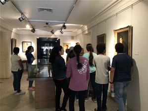  Les participants du 1<sup>er </sup>groupe au musée Mahmoud Said