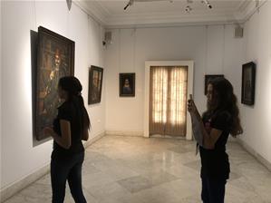  Les participants du 1<sup>er </sup>groupe au musée Mahmoud Said