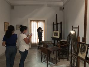  Les participants du 1<sup>er </sup>groupe au musée Mahmoud Said