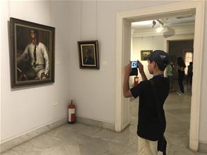  Les participants du 1<sup>er </sup>groupe au musée Mahmoud Said