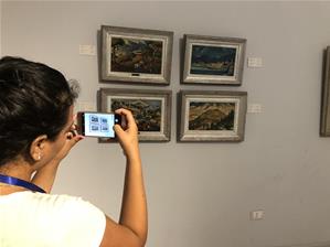  Les participants du 1<sup>er </sup>groupe au musée Mahmoud Said