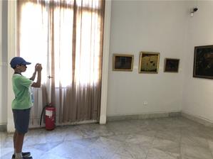 Les participants du 1<sup>er </sup>groupe au musée Mahmoud Said
