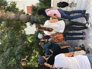 Les participants du 1<sup>er </sup>groupe aux jardins d’Antoniades