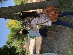 Les participants du 1<sup>er </sup>groupe aux jardins d’Antoniades