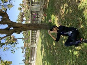 Les participants du 1<sup>er </sup>groupe aux jardins d’Antoniades