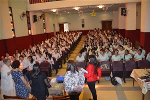 Les participants de la première journée à l'école Sainte Anne du Caire