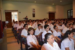 Les participants de la première journée à l'école Sainte Anne du Caire