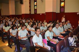 Les participants de la première journée à l'école Sainte Anne du Caire