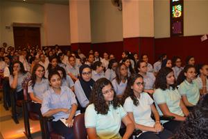 Les participants de la première journée à l'école Sainte Anne du Caire