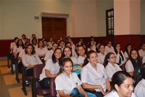 Les participants de la première journée à l'école Sainte Anne du Caire