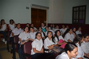 Les participants de la première journée à l'école Sainte Anne du Caire