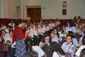 Les participants de la première journée à l'école Sainte Anne du Caire